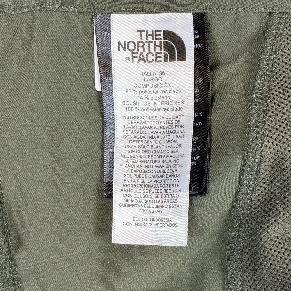 North Face Shorts Mens 36 Olive Green Paramount Stretch Hiking Outdoor Camping